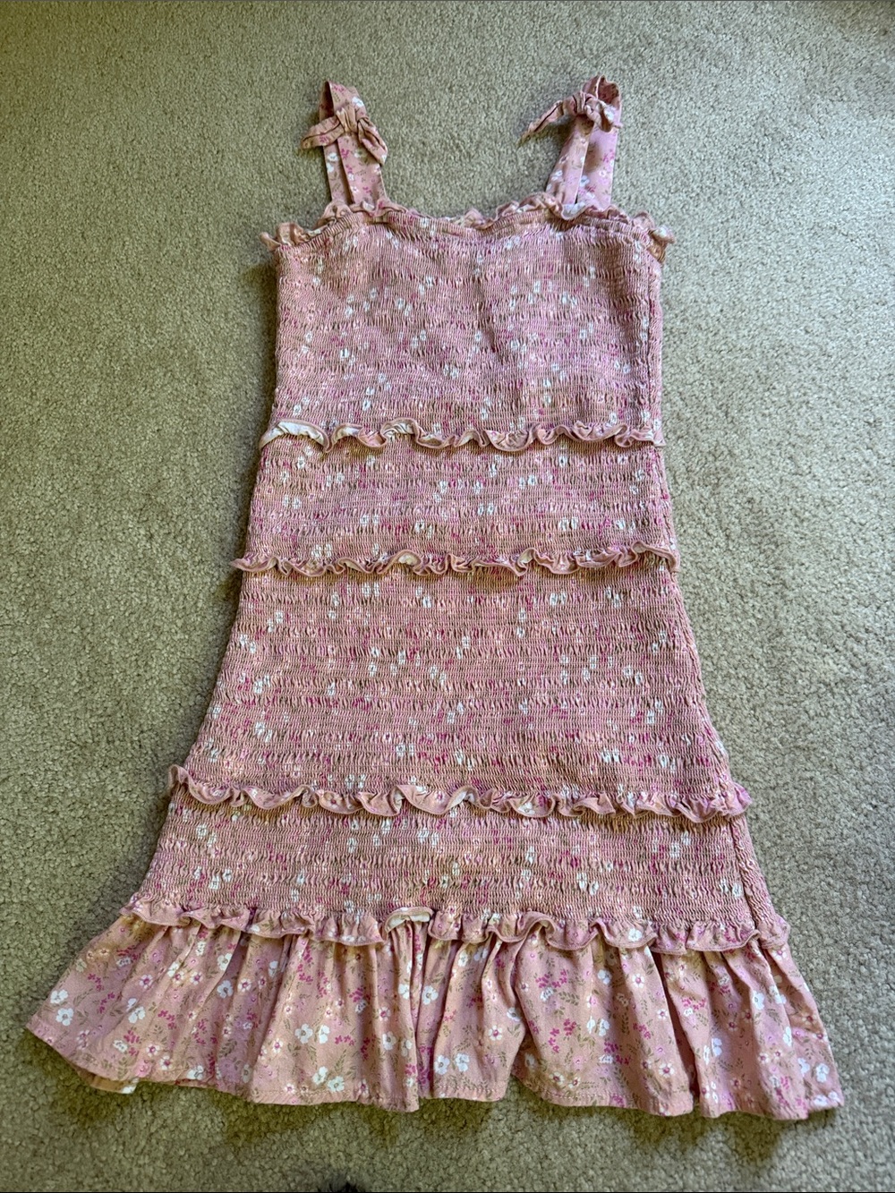 Design History smocked dress sz L